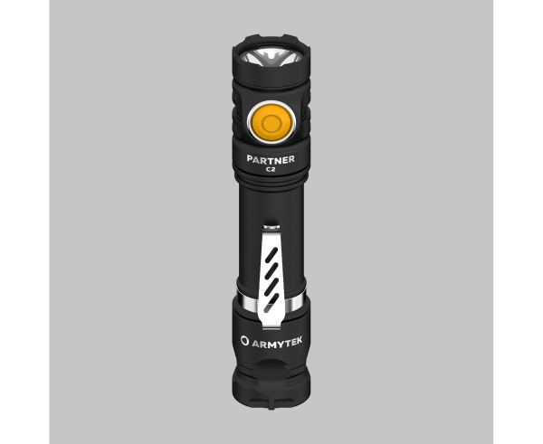Фонарь ArmyTek Partner C2 (Black / Теплый; 1020Lm; акк18650)